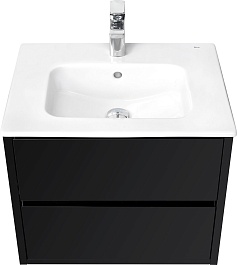 Акватон Тумба с раковиной Римини 60 New черная – фотография-2